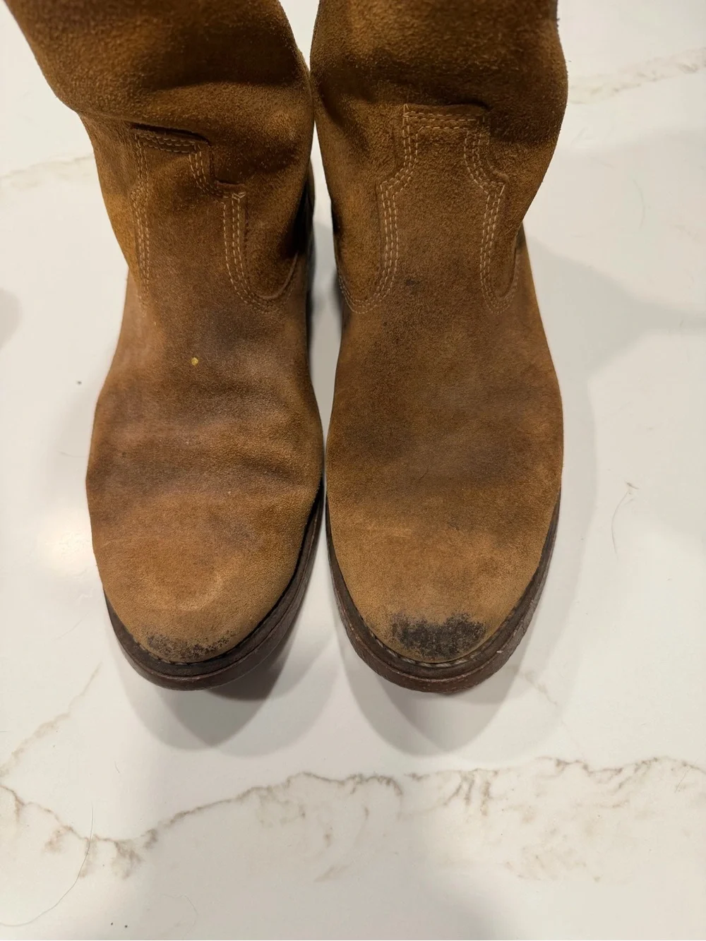 Sears Vintage Men's Suede Pull-On Boots - Tan Brown